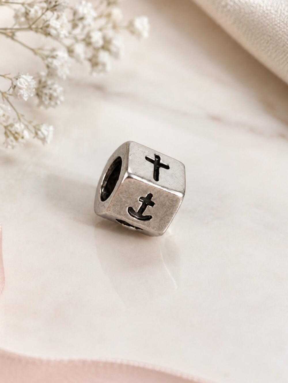 Pandora Silver Faith, Hope and Love Charm